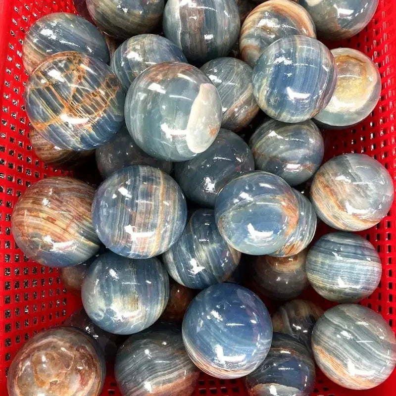 Blue Onyx Crystal Spheres