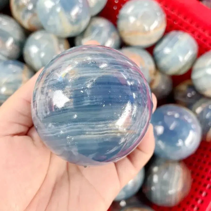 Blue Onyx Crystal Spheres