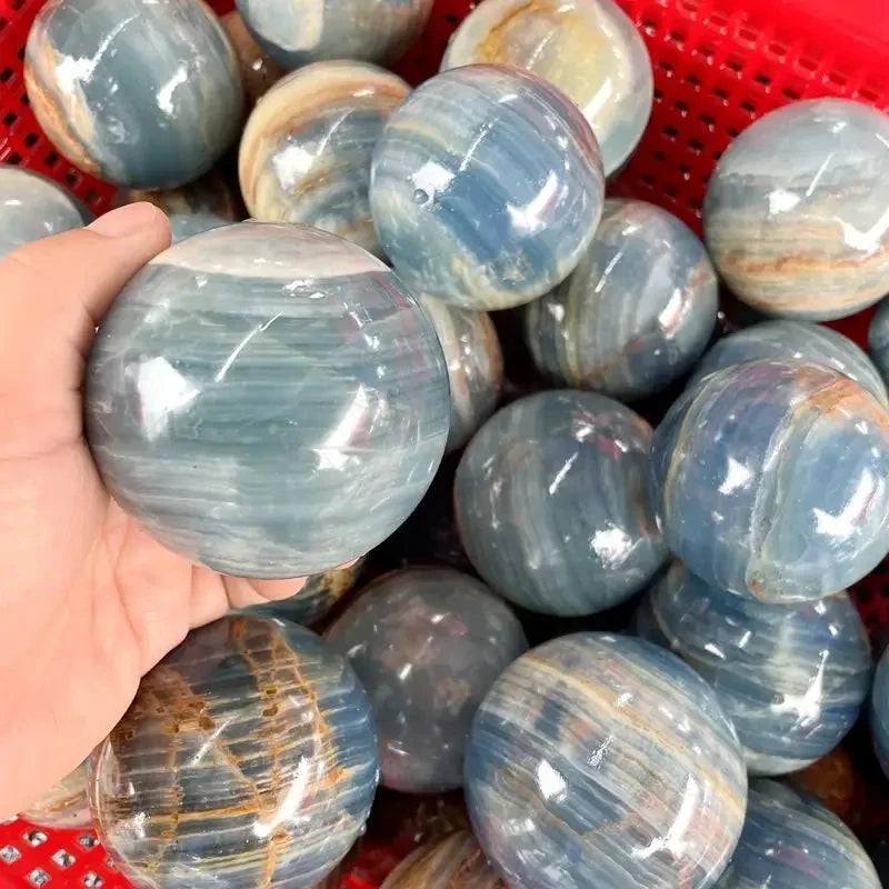 Blue Onyx Crystal Spheres