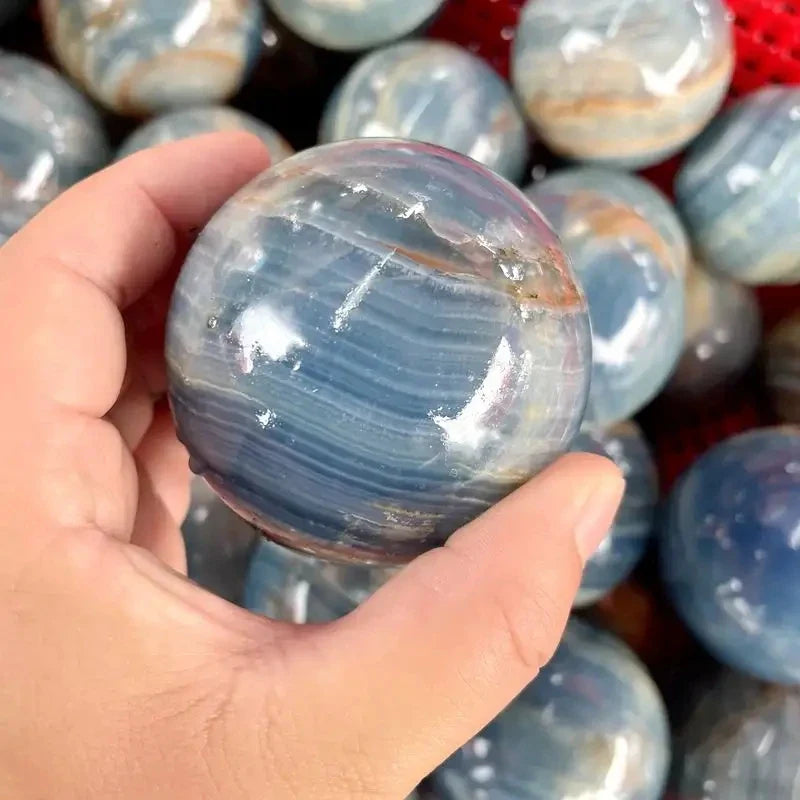 Blue Onyx Crystal Spheres