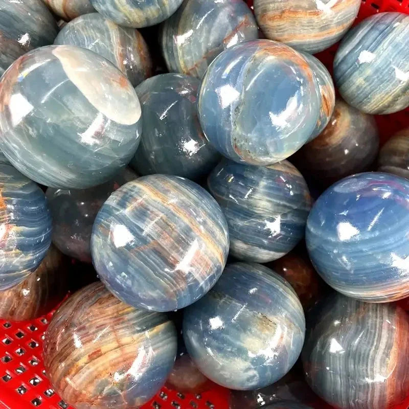Blue Onyx Crystal Spheres