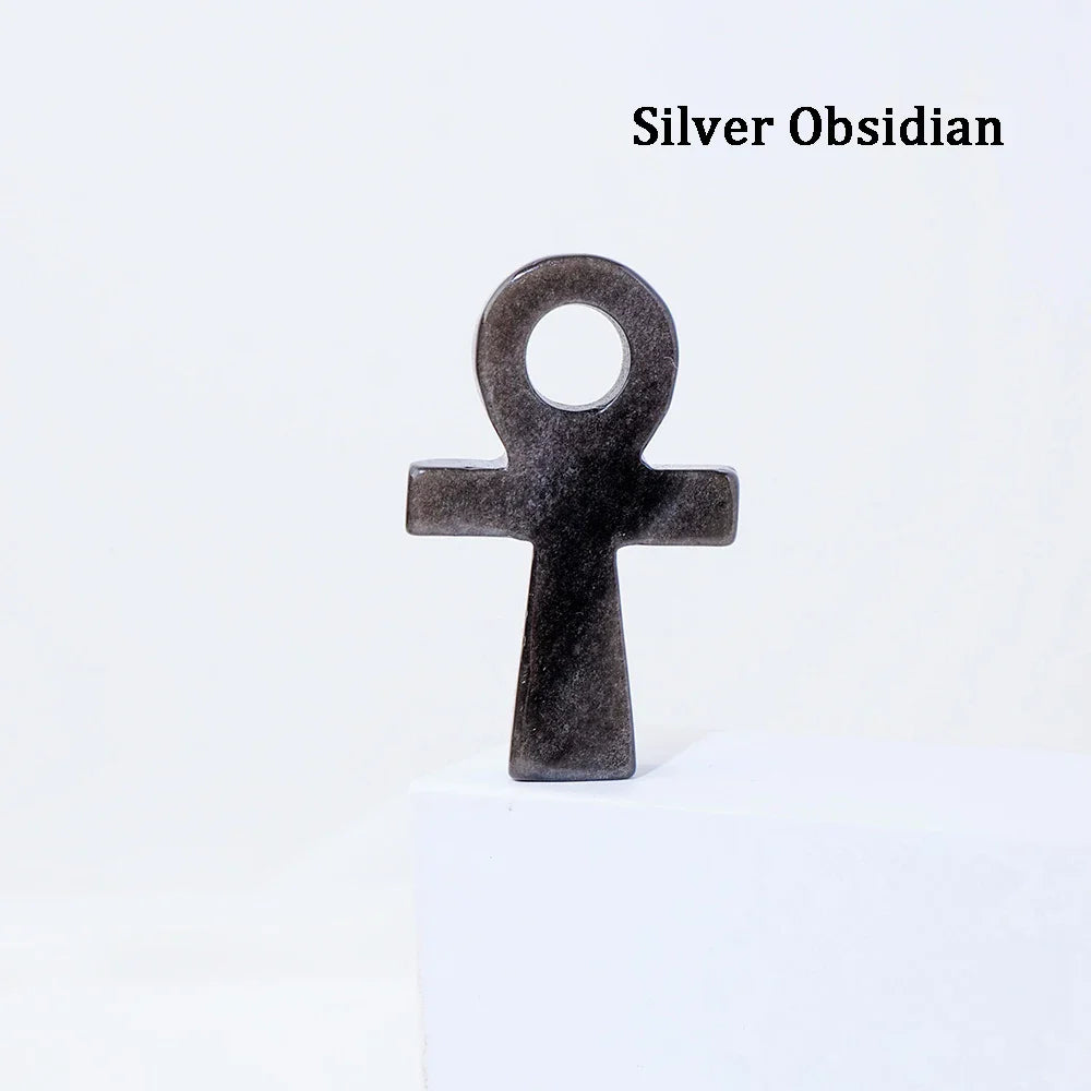 Ankh Cross Crystal Egyptian Key of Life for Pendant Gift