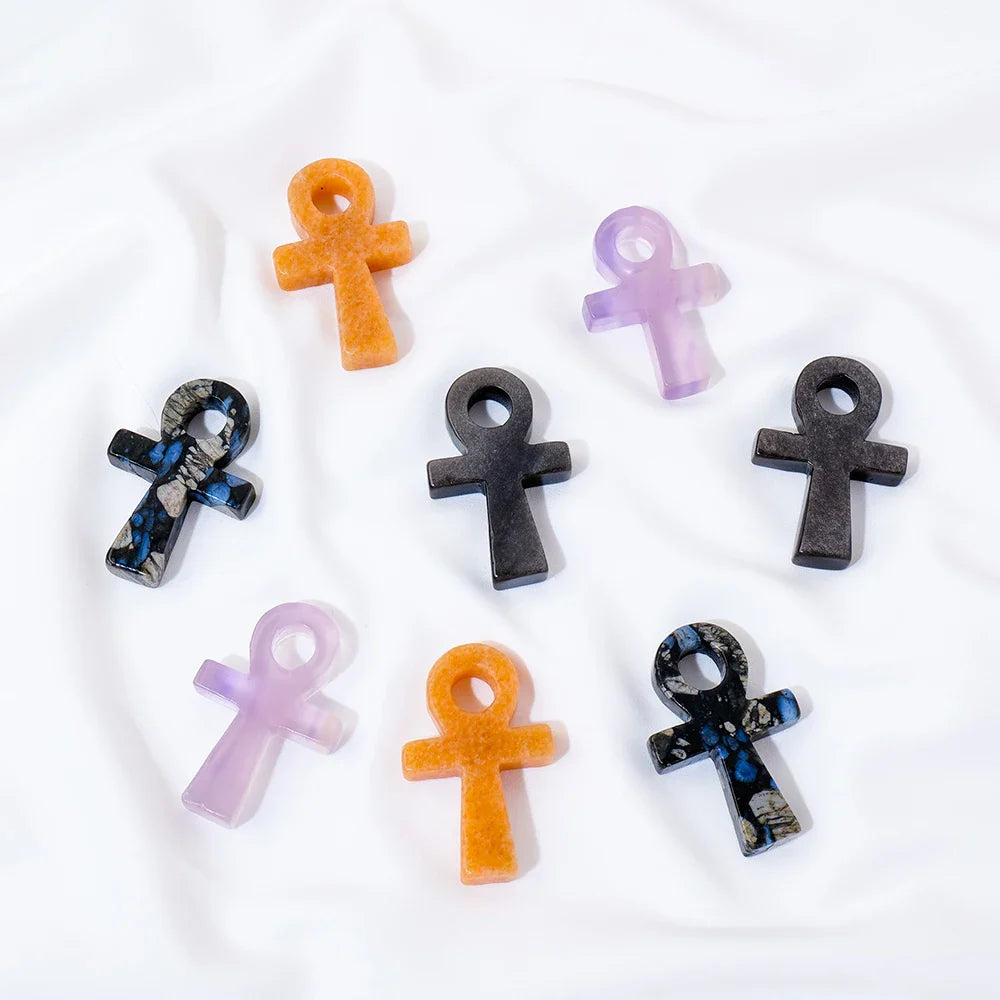 Ankh Cross Crystal Egyptian Key of Life for Pendant Gift