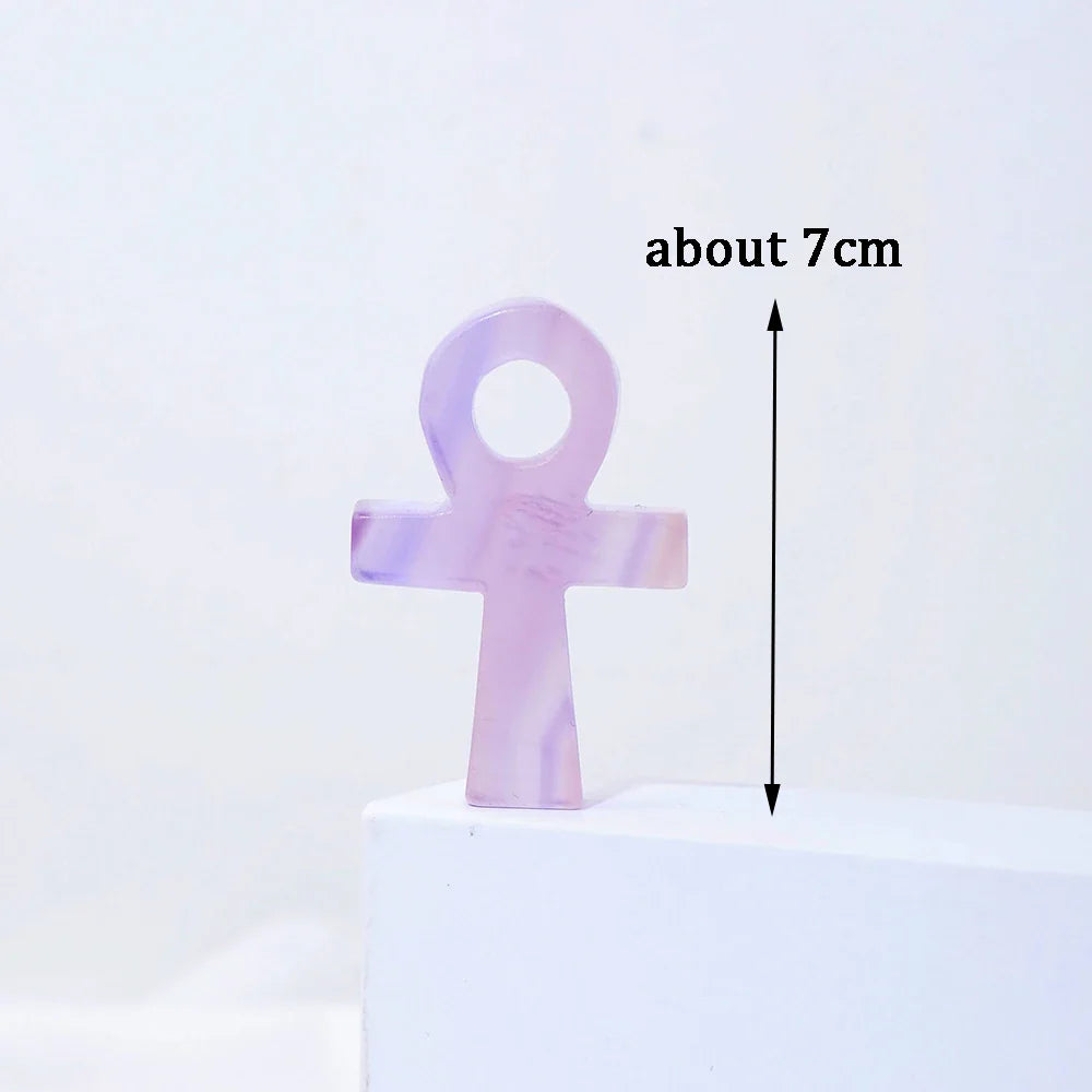 Ankh Cross Crystal Egyptian Key of Life for Pendant Gift