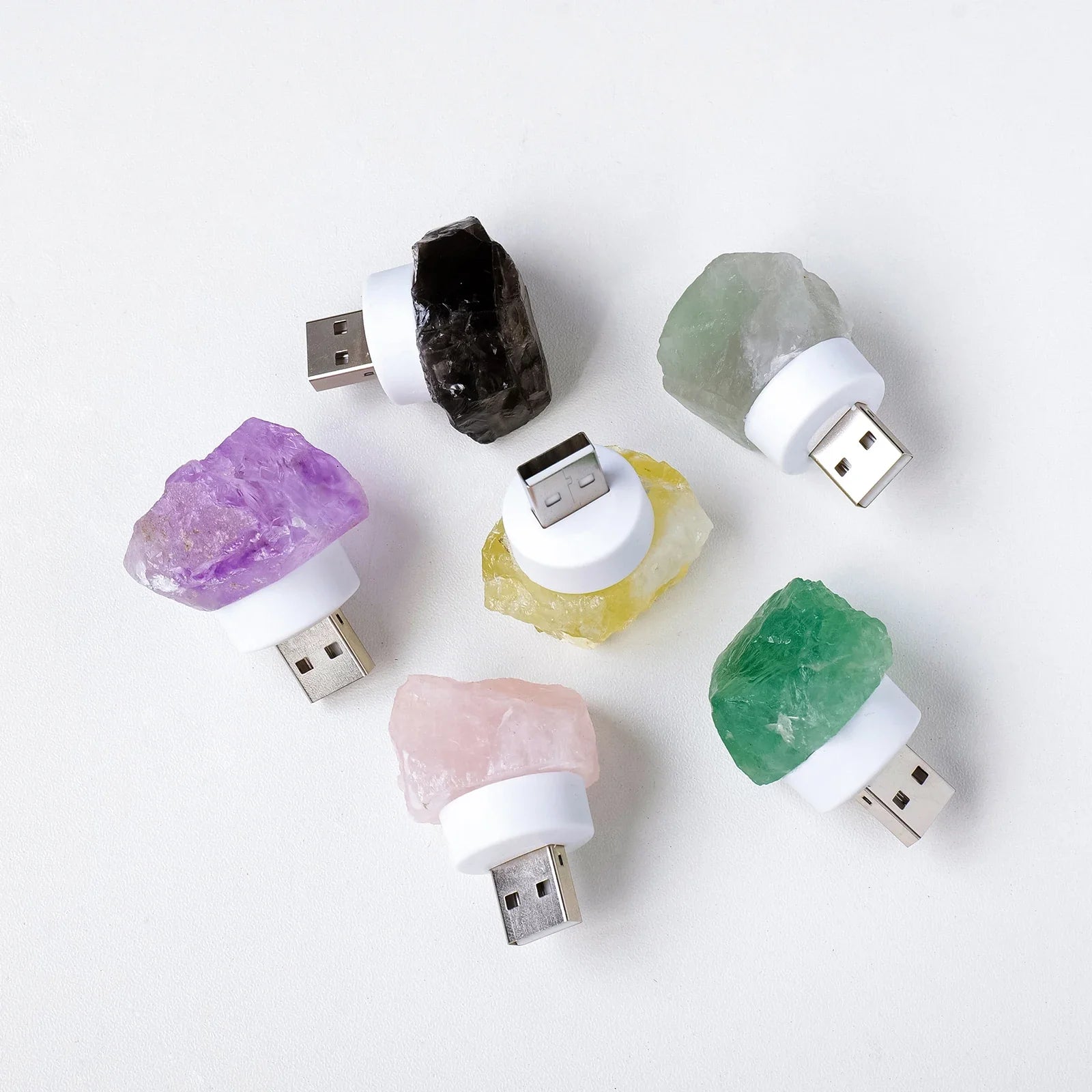 Raw Stone Crystal Night Light