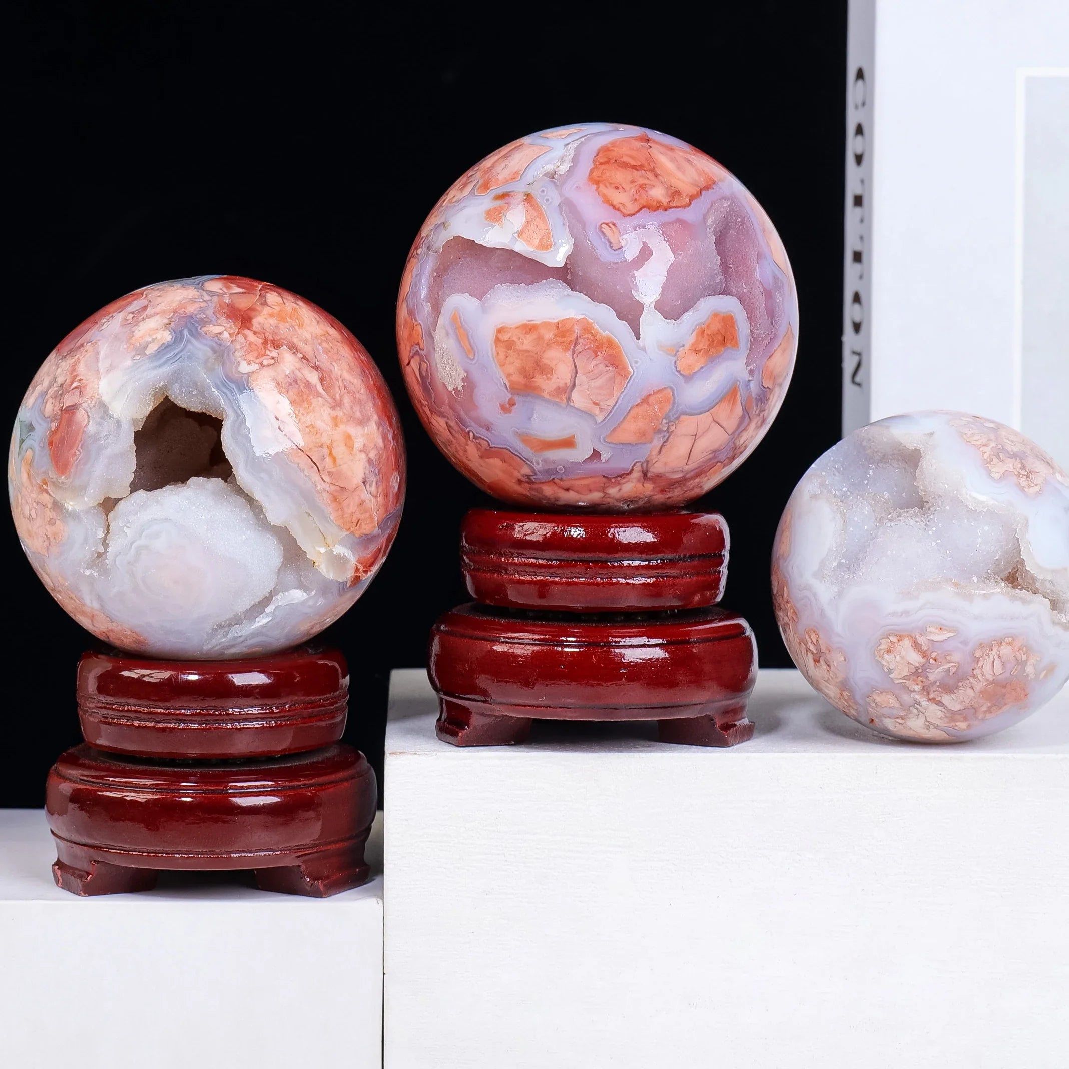 Brazil Antique Pink Agate Sphere