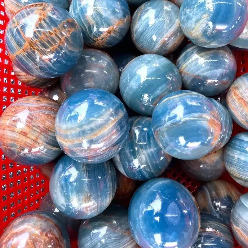 Blue Onyx Crystal Spheres
