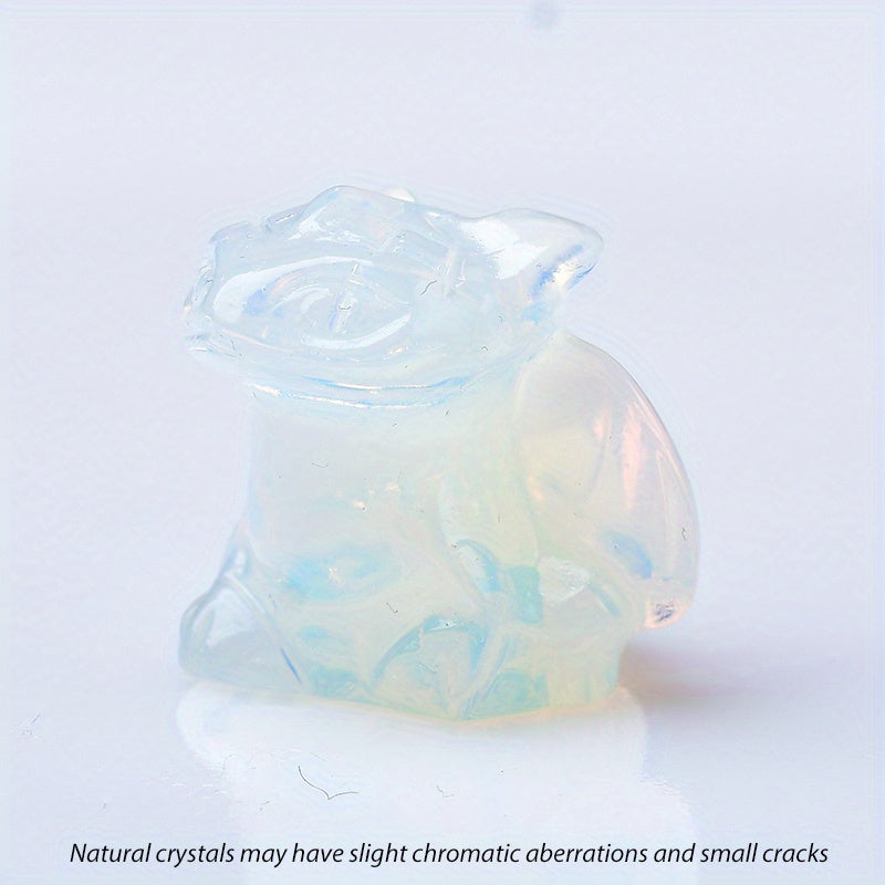 1pc Crystal Carved Night Shaker, Crystal Gifts, Home Decor, Bare Stone, Children's Toys